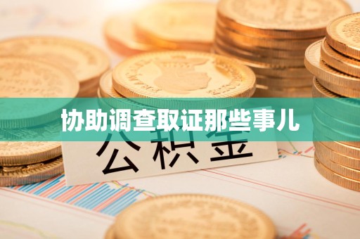 星子协助调查取证那些事儿